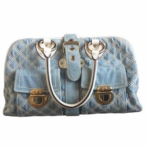 Marc Jacobs Quilted Venetia Satchel Blue